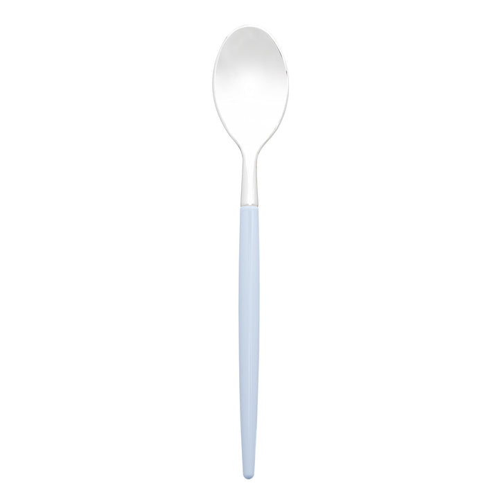 32PCS Cutlery Set Ice Blue + Silver