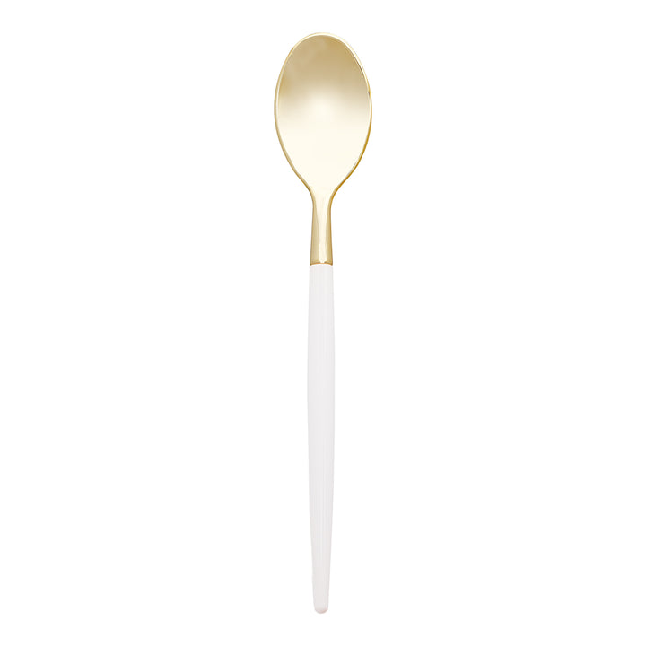 32PCS Cutlery Set White + Gold