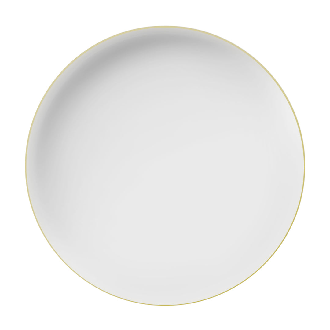EP Edge Appetizer Plate White + Gold