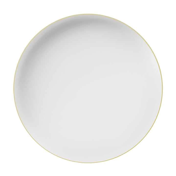 EP Edge Appetizer Plate White + Gold
