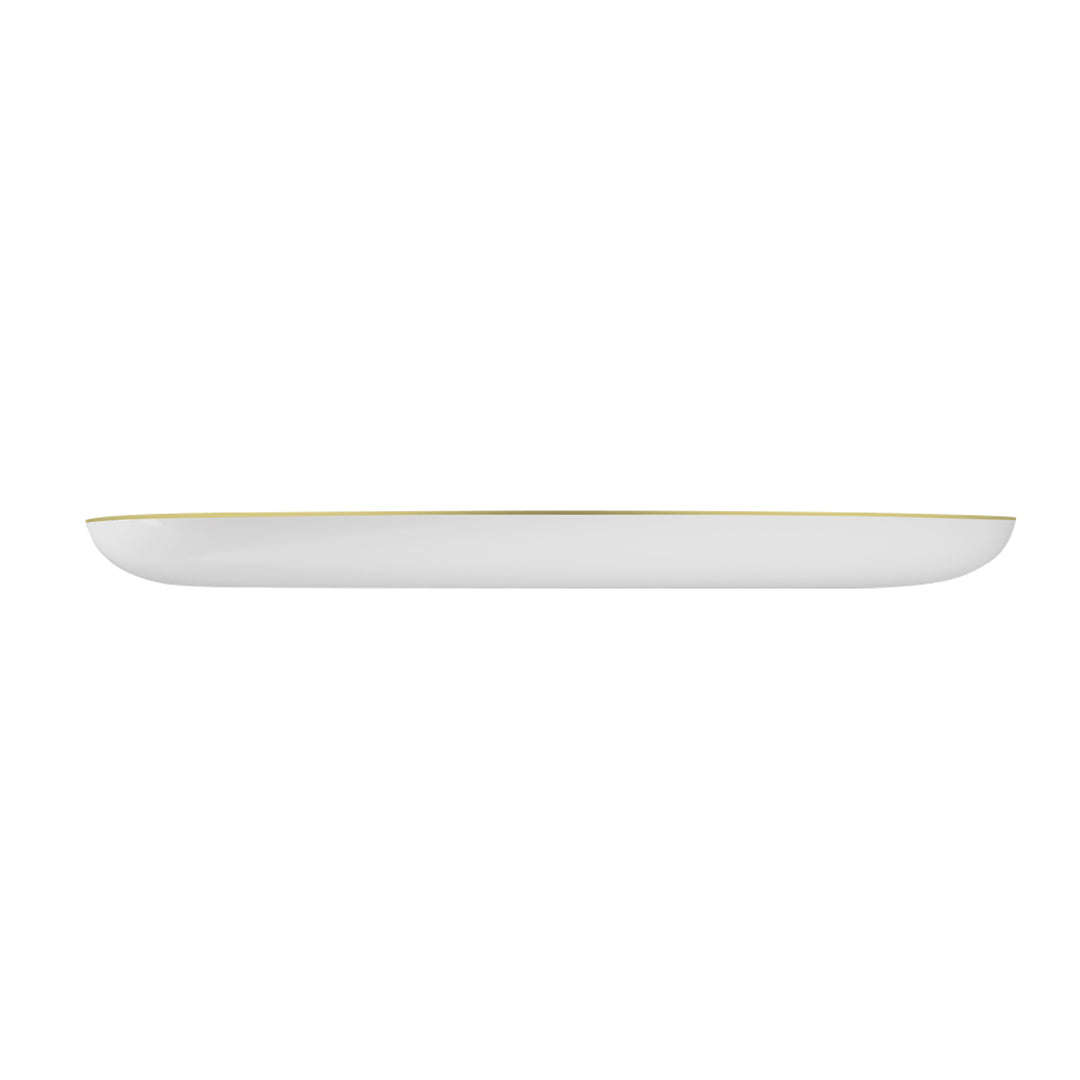 EP Edge Appetizer Plate White + Gold