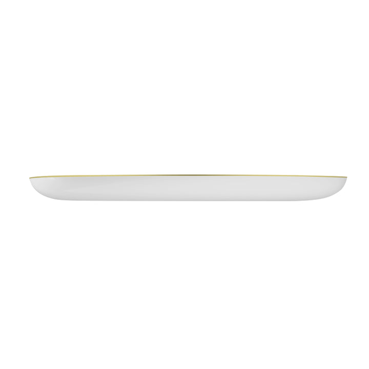 EP Edge Appetizer Plate White + Gold