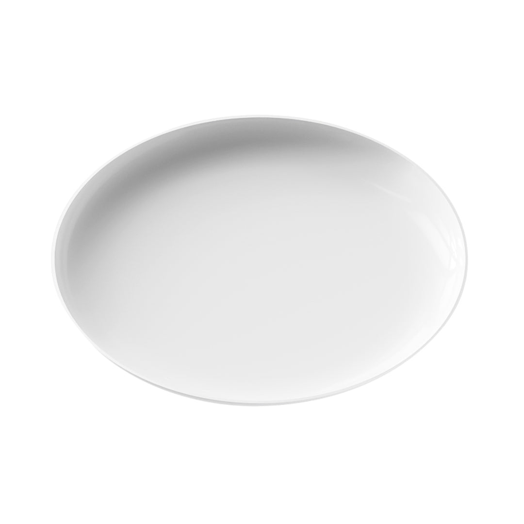 EP Edge Appetizer Plate White + Silver