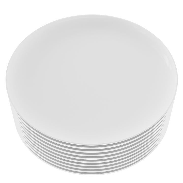 EP Edge Appetizer Plate White + Silver