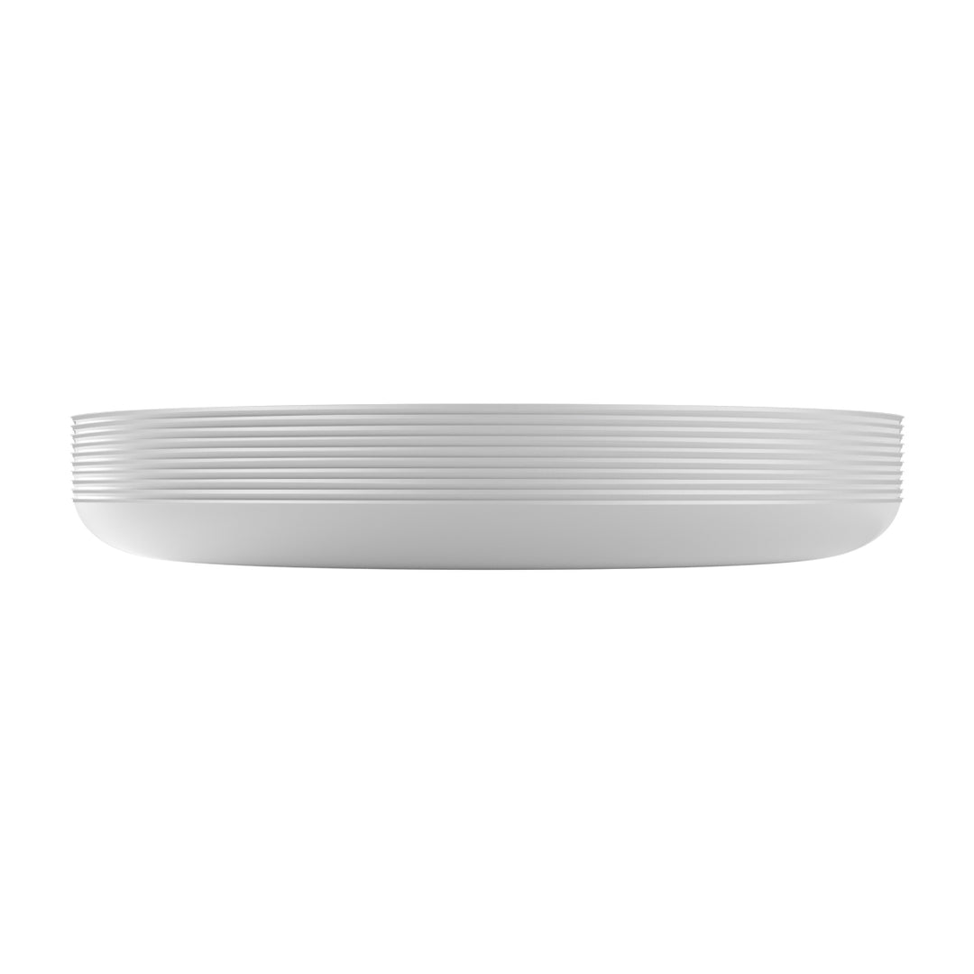 EP Edge Appetizer Plate White + Silver