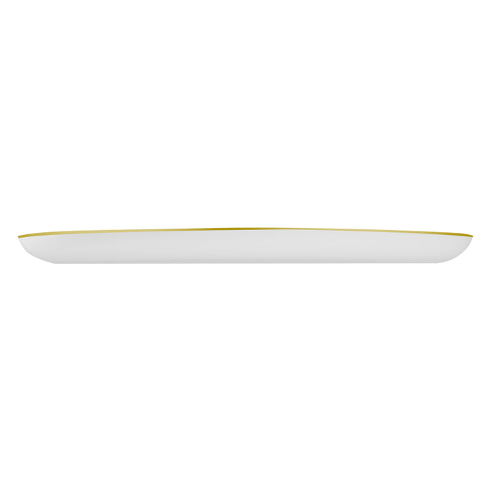 EP Edge Dinner Plate White + Gold