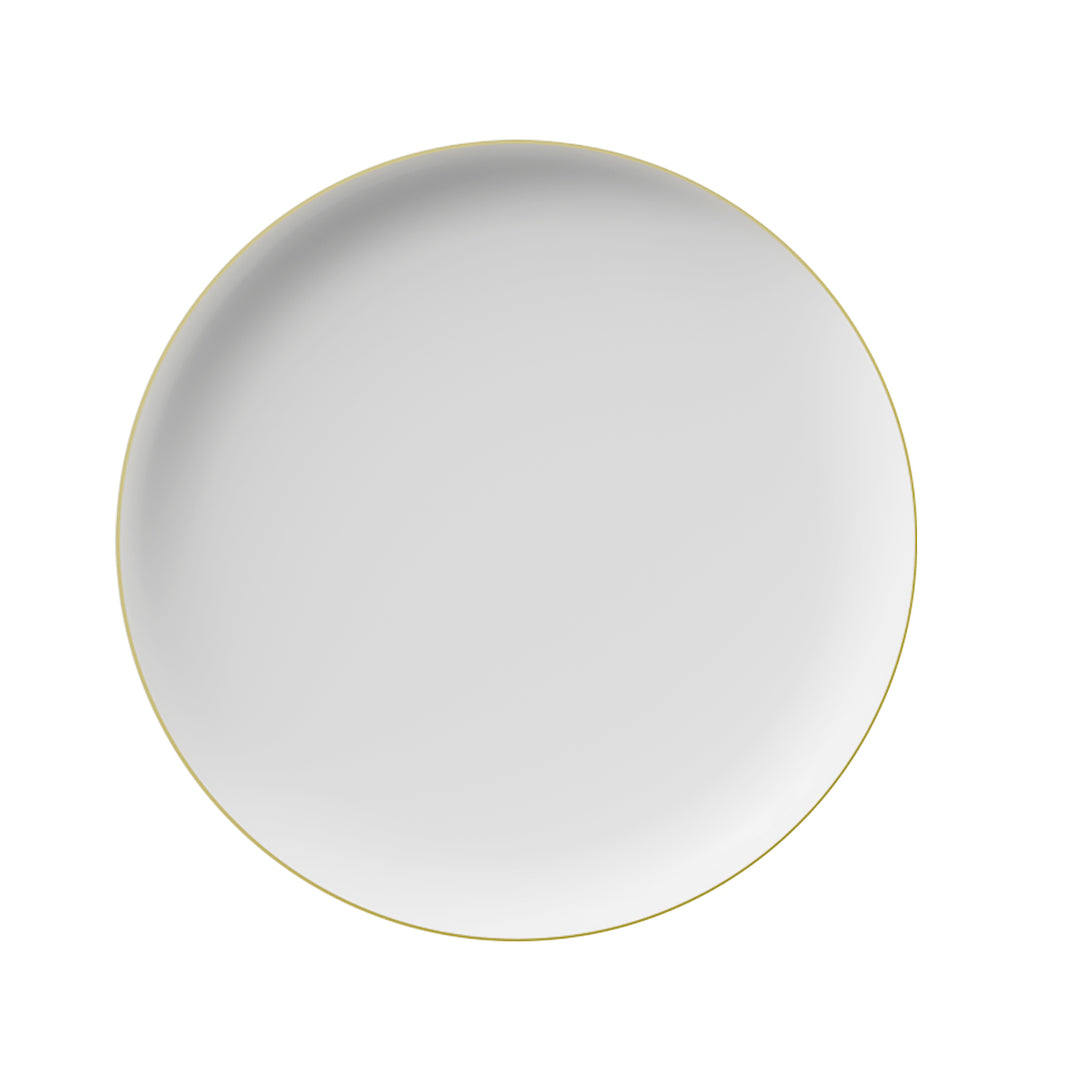 EP Edge Dinner Plate White + Gold