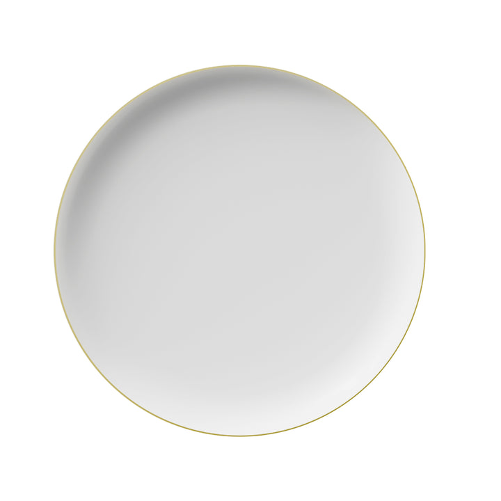 EP Edge Dinner Plate White + Gold