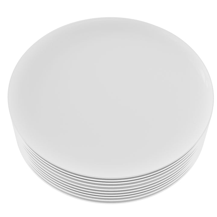 EP Edge Dinner Plate White + Silver