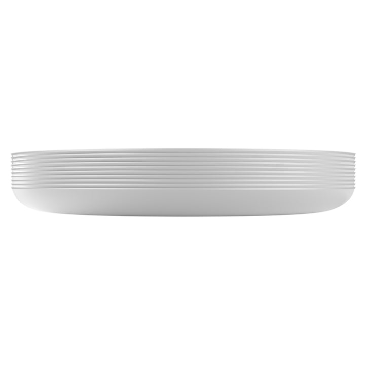 EP Edge Dinner Plate White + Silver