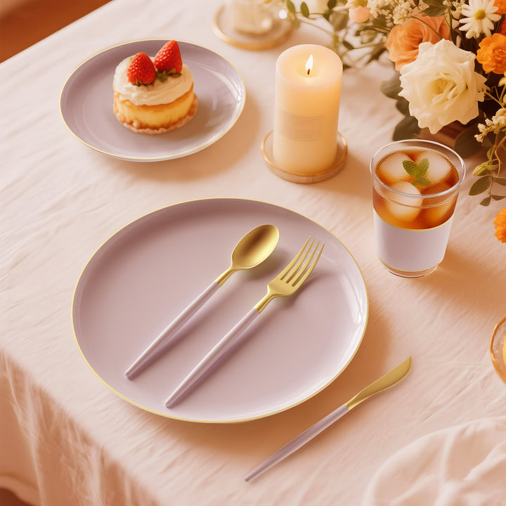 EP Edge Dinner Plate Blush + Gold