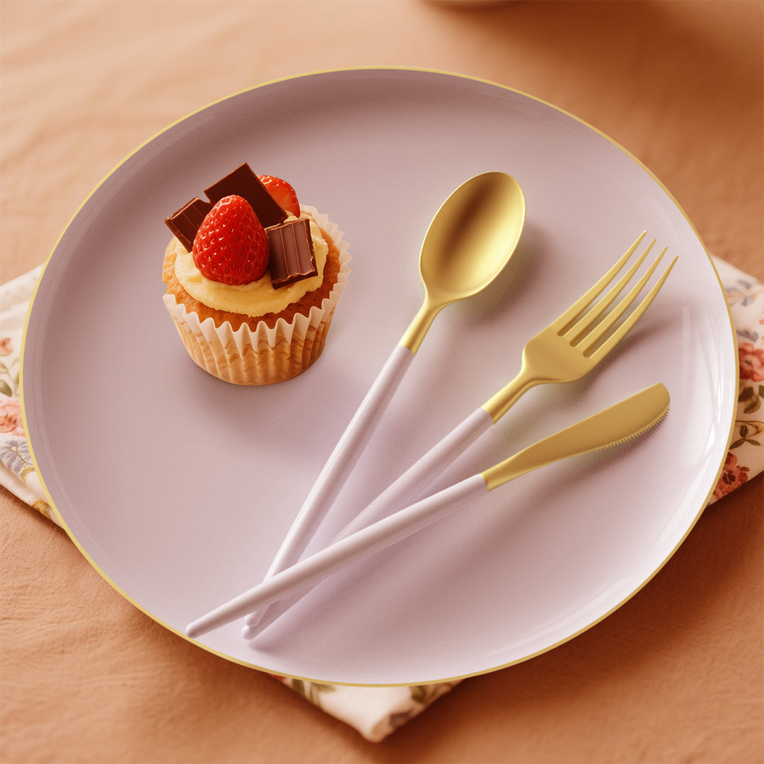 EP Edge Appetizer Plate Blush + Gold