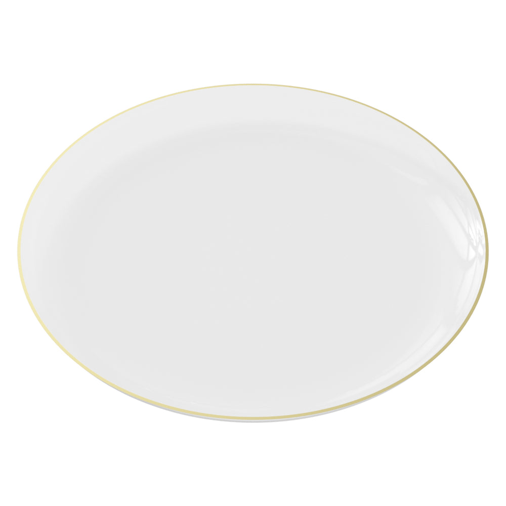 EP Edge Dinner Plate Clear + Gold