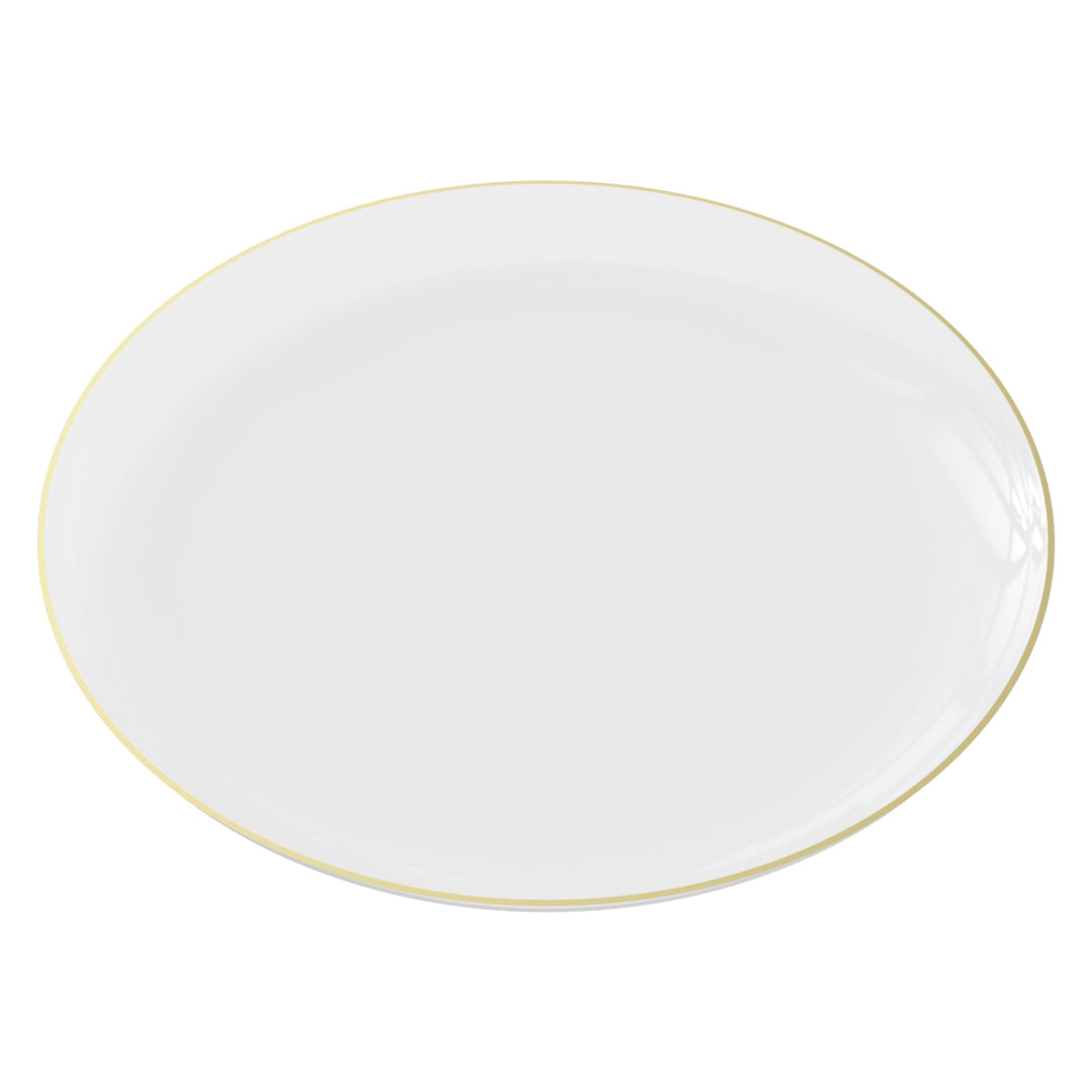 EP Edge Dinner Plate Clear + Gold