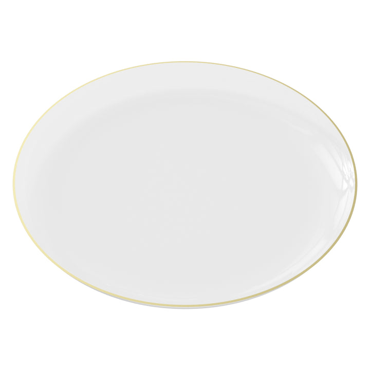 EP Edge Dinner Plate Clear + Gold