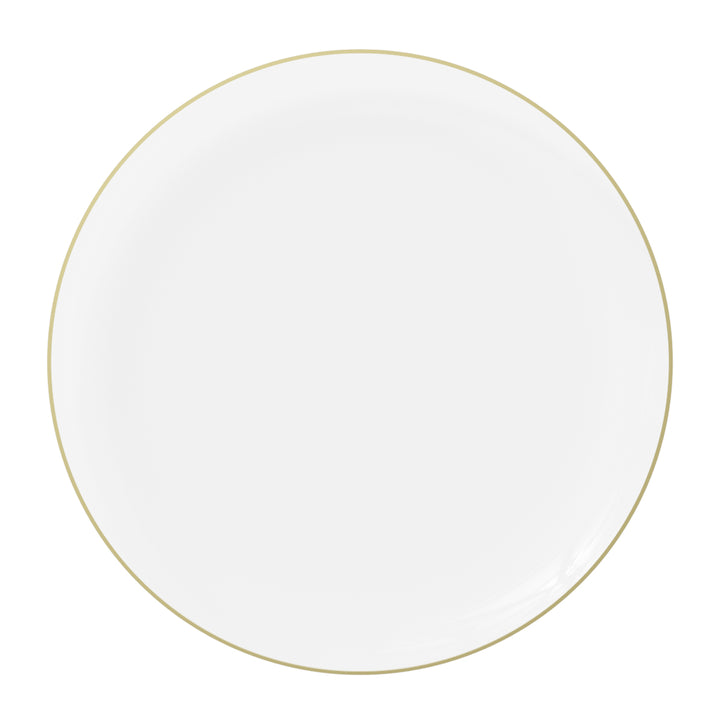 EP Edge Dinner Plate Clear + Gold