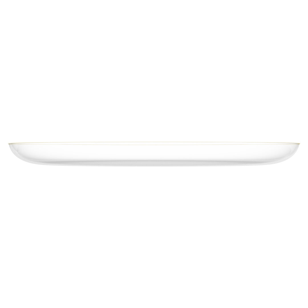 EP Edge Dinner Plate Clear + Gold