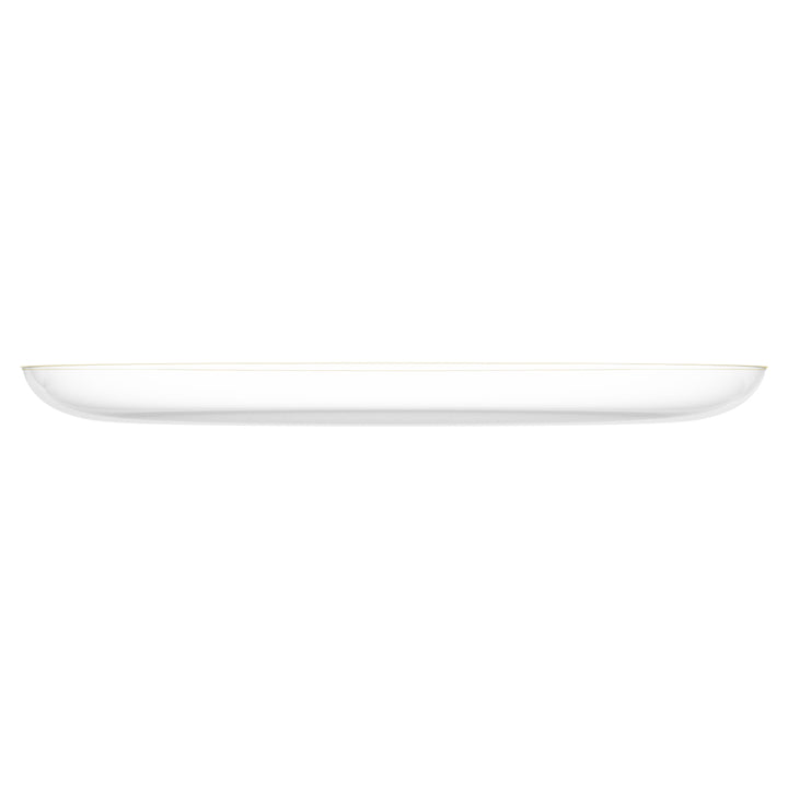 EP Edge Dinner Plate Clear + Gold