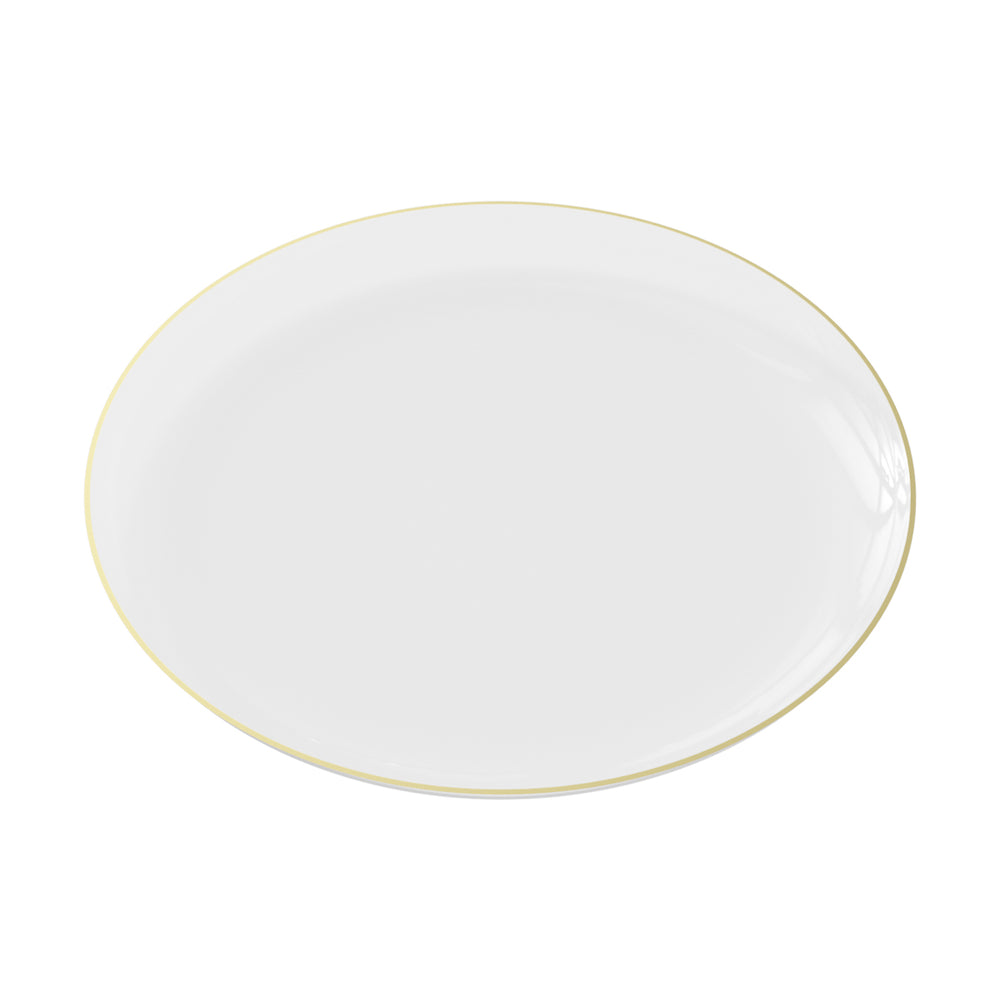 EP Edge Appetizer Plate Clear + Gold
