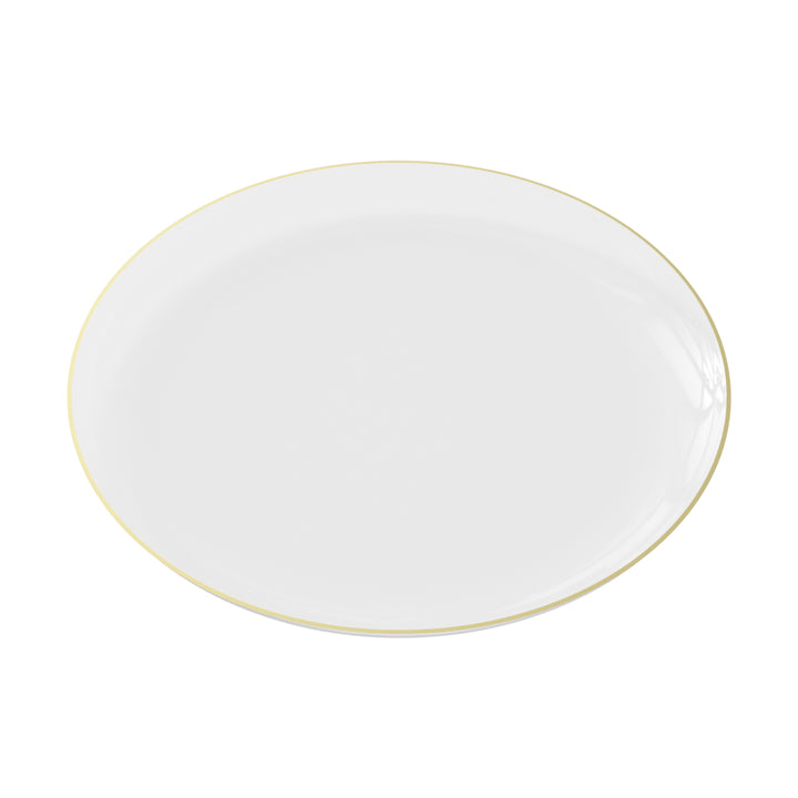 EP Edge Appetizer Plate Clear + Gold