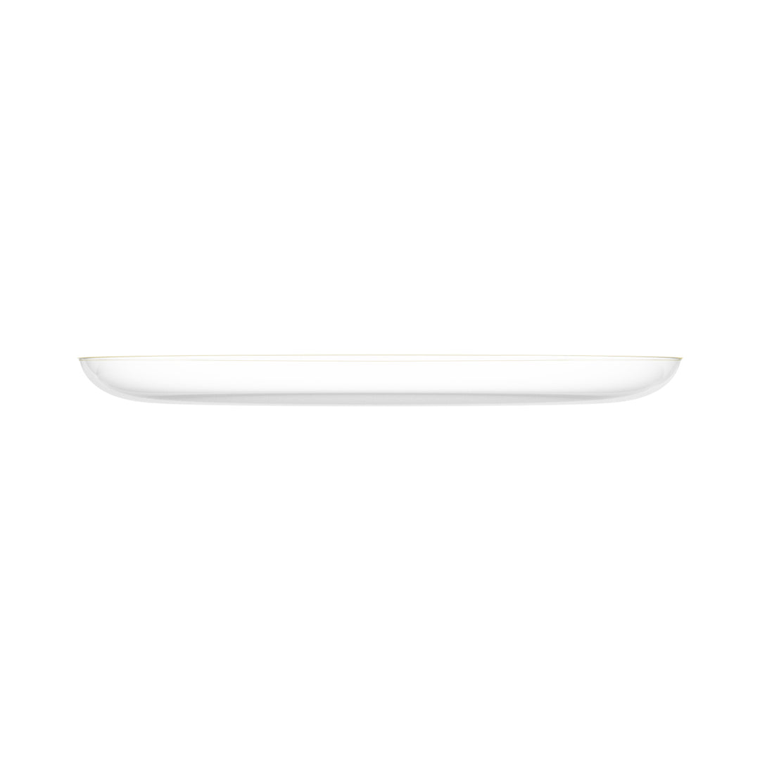 EP Edge Appetizer Plate Clear + Gold