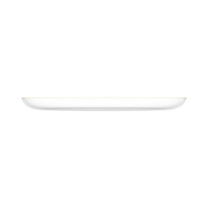 EP Edge Appetizer Plate Clear + Gold