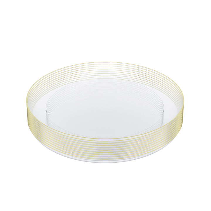 EP Edge Appetizer Plate Clear + Gold