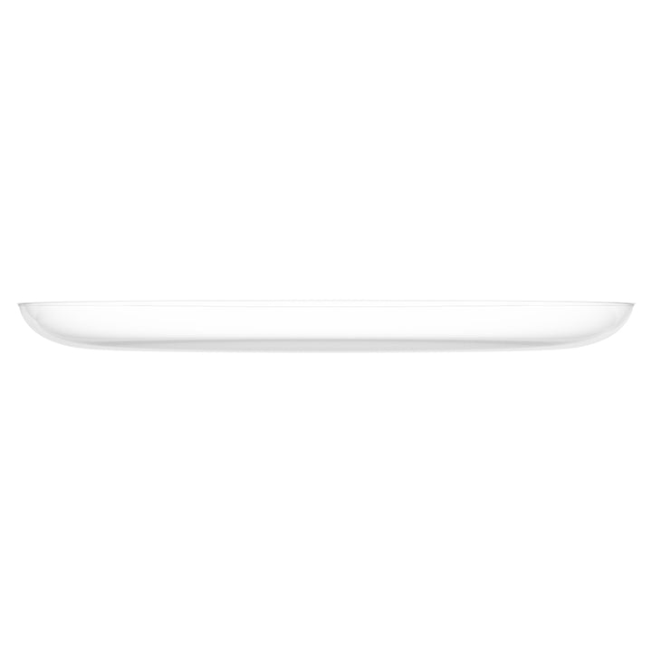 EP Edge Dinner Plate Clear + Silver