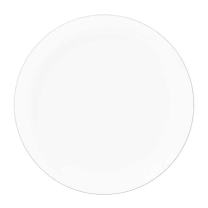 EP Edge Dinner Plate Clear + Silver