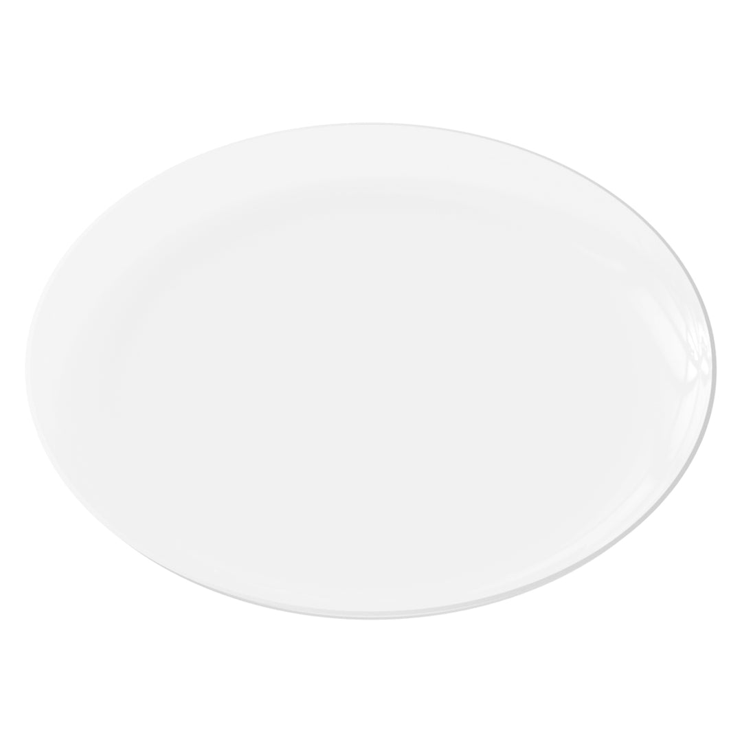 EP Edge Dinner Plate Clear + Silver