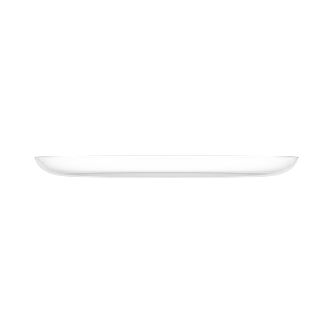 EP Edge Appetizer Plate Clear + Silver