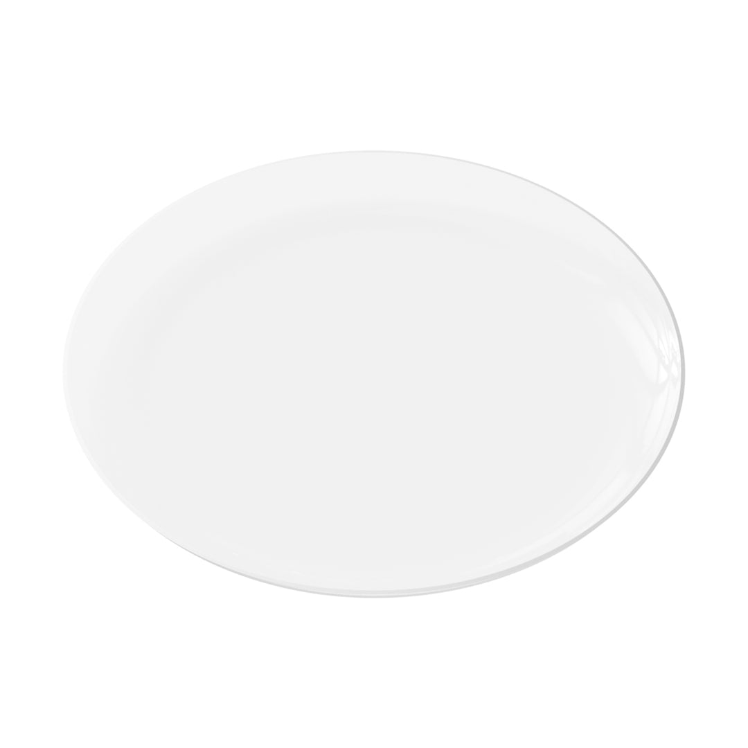 EP Edge Appetizer Plate Clear + Silver