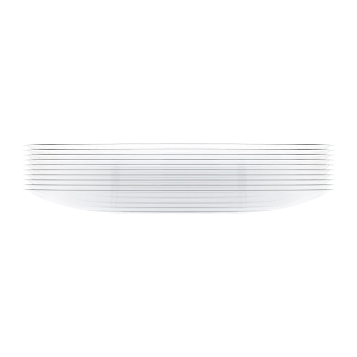 EP Edge Appetizer Plate Clear + Silver