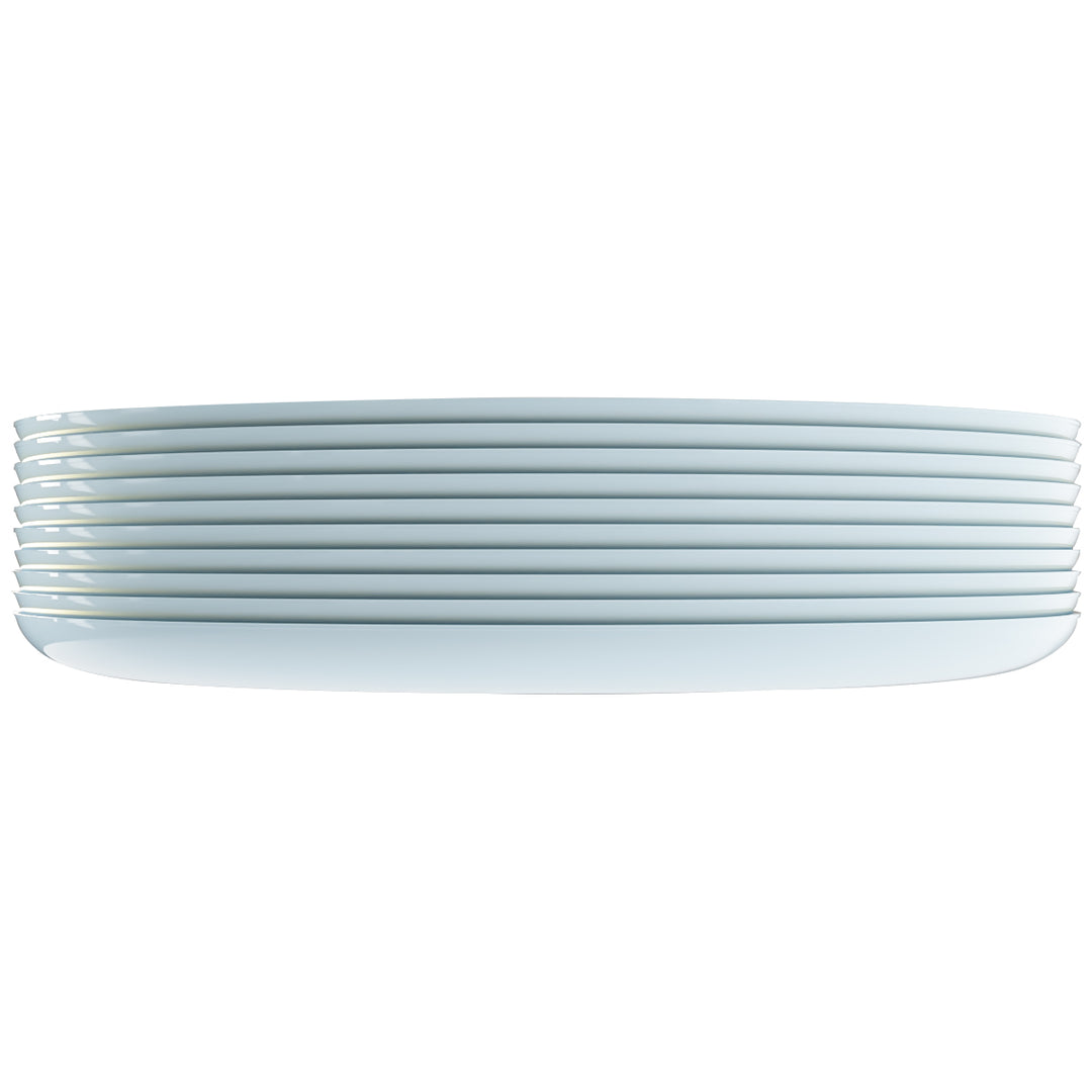 EP Edge Dinner Plate Ice Blue + Gold