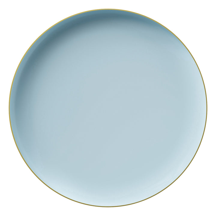 EP Edge Dinner Plate Ice Blue + Gold