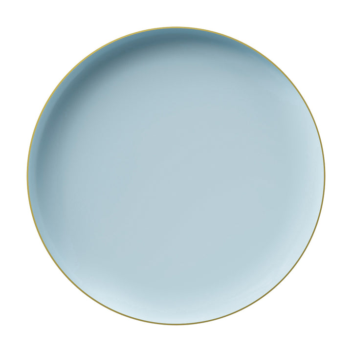 EP Edge Appetizer Plate Ice Blue + Gold