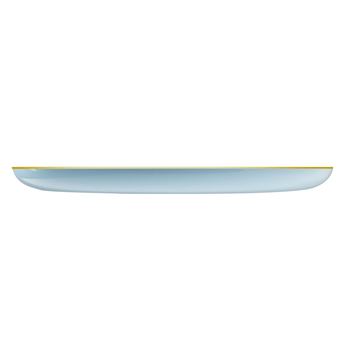 EP Edge Appetizer Plate Ice Blue + Gold