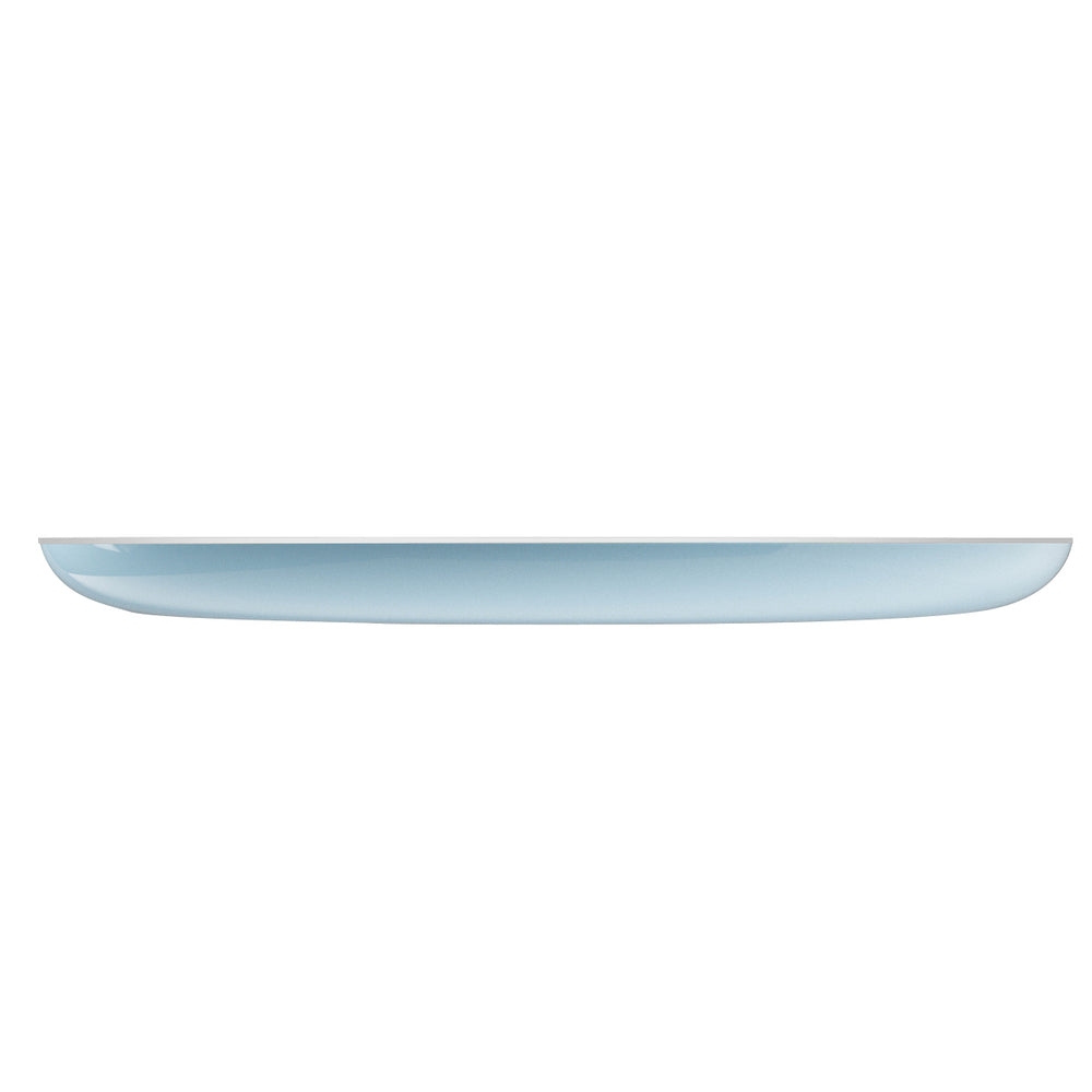 EP Edge Appetizer Plate Ice Blue + Silver