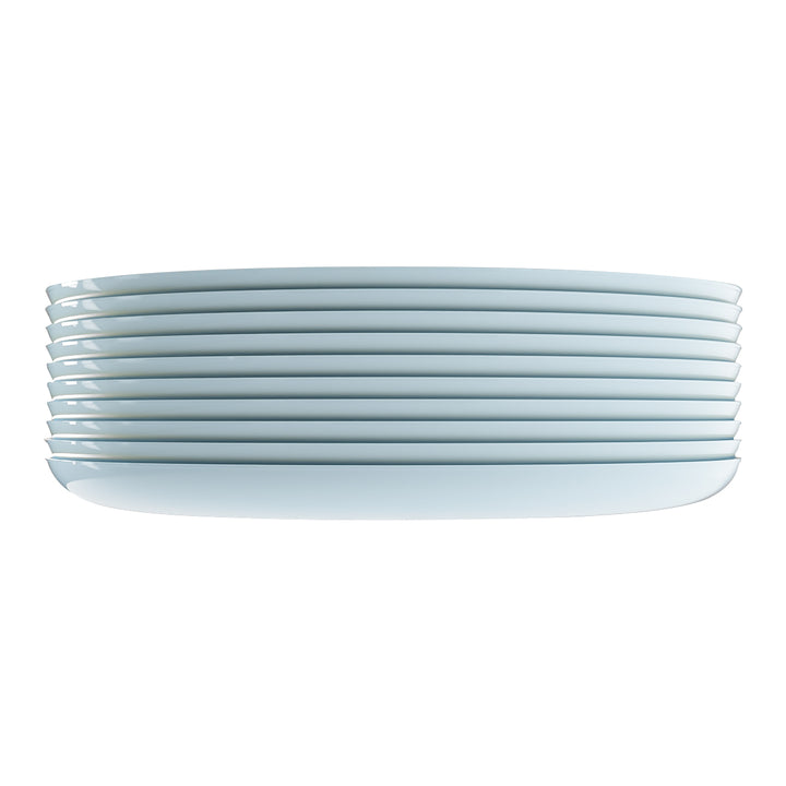 EP Edge Appetizer Plate Ice Blue + Silver