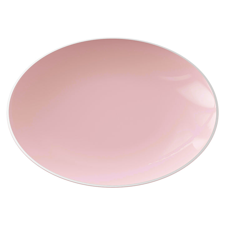 EP Curve Dinner Plate Blush + Silver