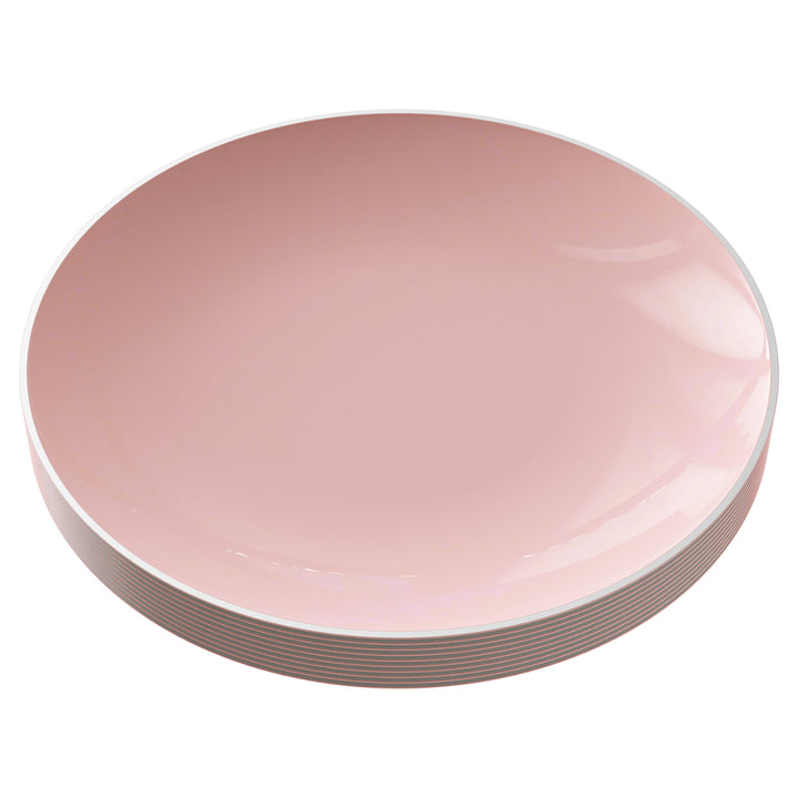 EP Curve Dinner Plate Blush + Silver