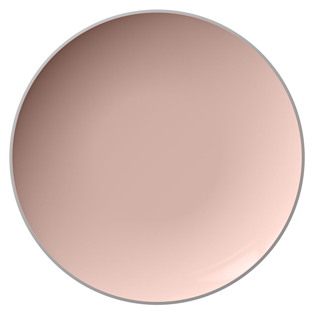 EP Curve Dinner Plate Blush + Silver