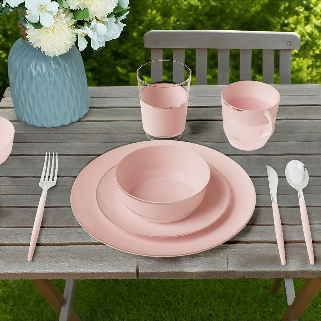 EP Curve Appetizer Plate Blush + Silver