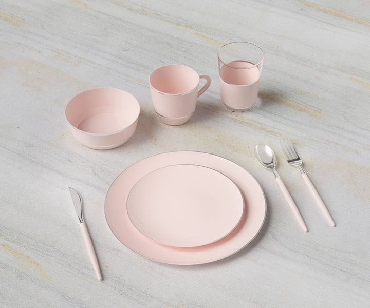 EP Curve Appetizer Plate Blush + Silver