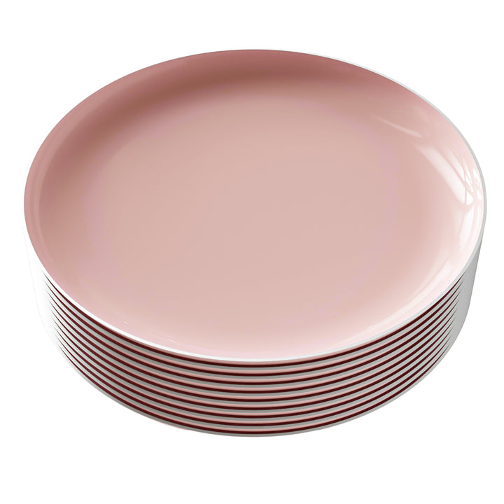EP Edge Dinner Plate Blush + Silver