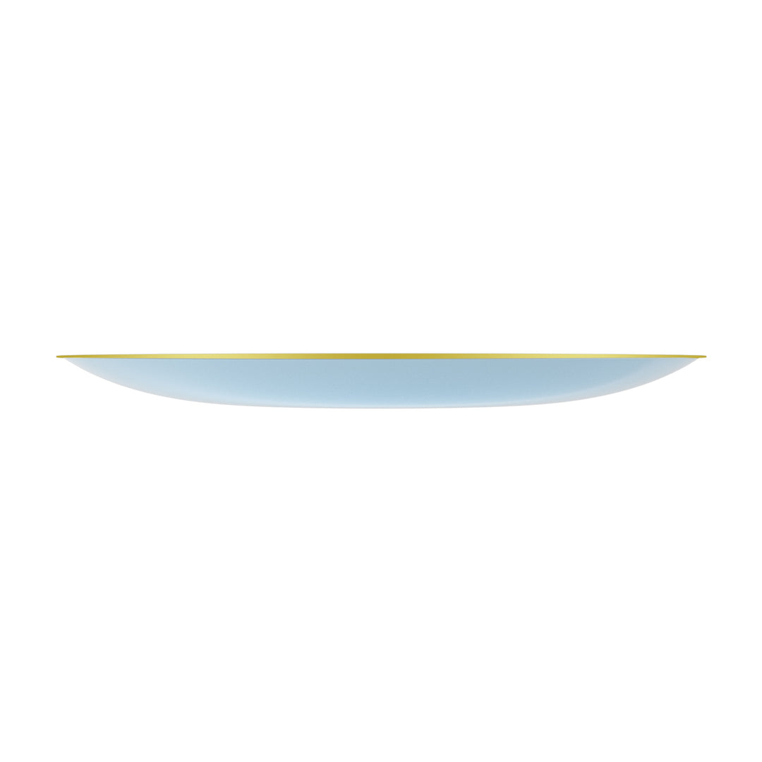 EP Curve Appetizer Plate Ice Blue + Gold
