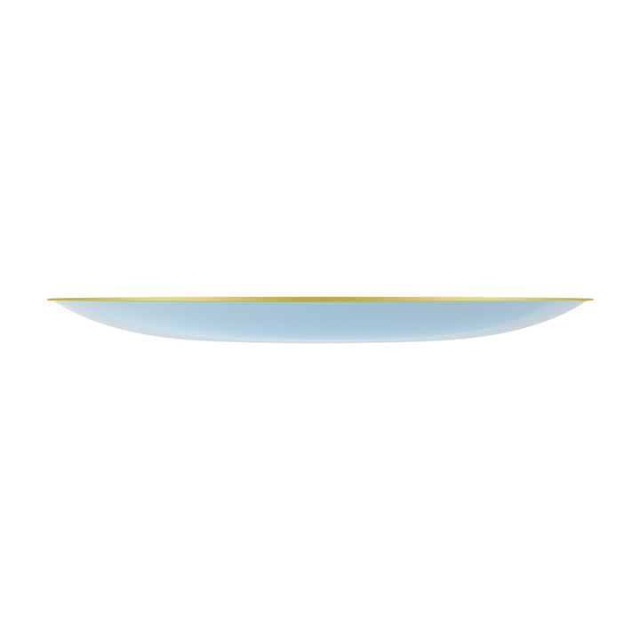 EP Curve Appetizer Plate Ice Blue + Gold