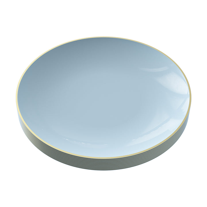 EP Curve Appetizer Plate Ice Blue + Gold
