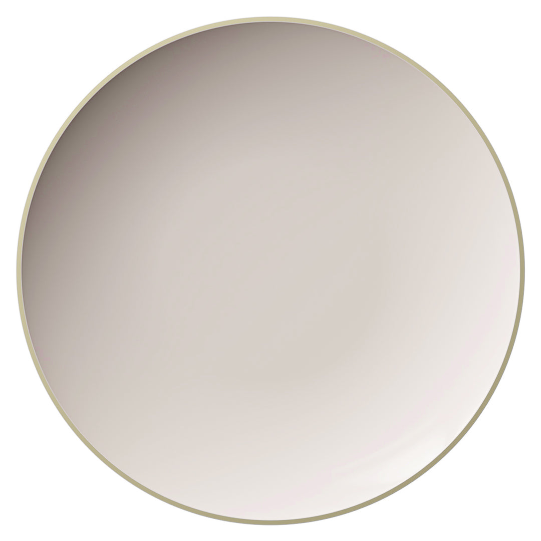 EP Curve Dinner Plate Linen + Gold