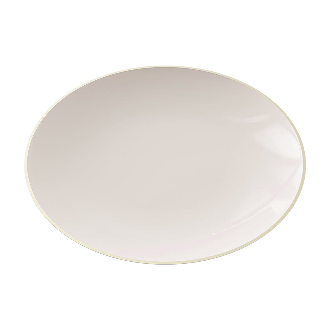 EP Curve Appetizer Plate Linen + Gold